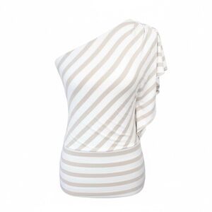 Striped One-Shoulder Top – Chic & Modern